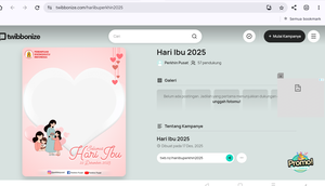 Desain Twibbon Hari Ibu Gratis