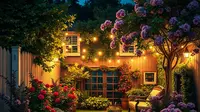 11 Tips Pasang Lampu Taman yang Benar, Rumah Estetik di Malam Hari