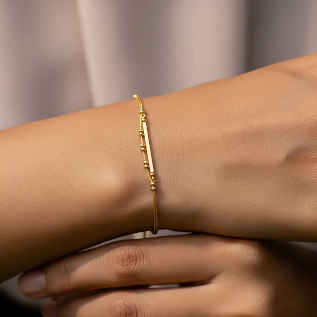 Model Gelang Emas Tipis yang Nyaman Dipakai Harian (Image by ChatGPT)
