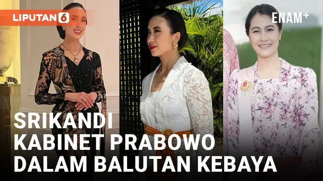 VIDEO: 3 Calon Menteri dan Wakil Menteri Prabowo dalam Balutan Kebaya