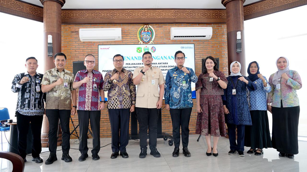 Gubernur Sumut Bobby Nasution Teken Kesepakatan dengan Wali kota Medan & Bupati Deliserdang untuk Kelola Sampah Jadi Energi