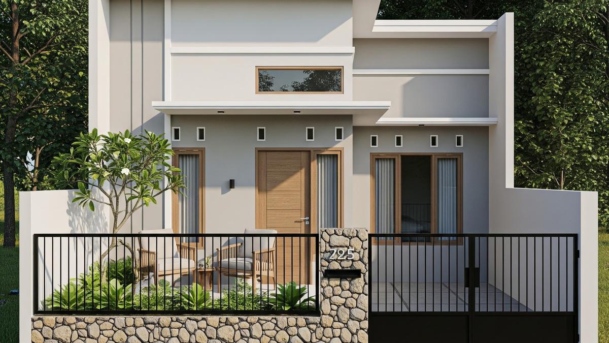 7 Model Rumah Sederhana Tapi Mewah dengan Atap Datar dan Pagar 2025 yang Cocok untuk Tinggal di Desa