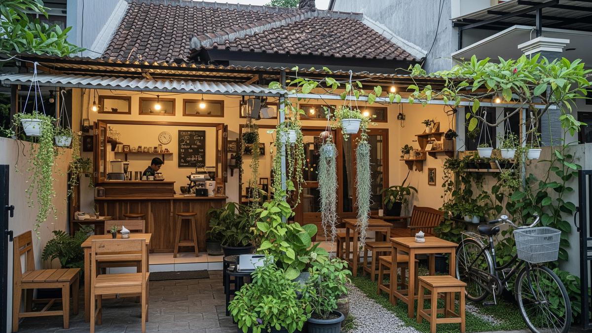 7 Inspirasi Warung Kopi Kecil Depan Rumah Ala Cafe Kebun, Tawarkan Spot Berkumpul Ternyaman