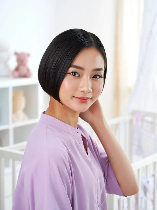Potongan Rambut Ibu Menyusui Anti Ribet