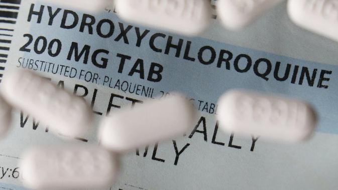Obat Malaria Hydroxychloroquine. (AP / John Locher)