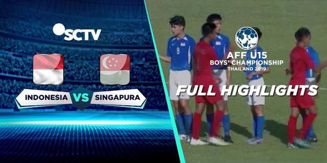 VIDEO: Highlight Piala AFF U-15 2019, Timnas Indonesia Vs Singapura 3-0