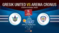 PERSEGRES GRESIK UNITED vs AREMA CRONUS (Liputan6.com/Abdillah)