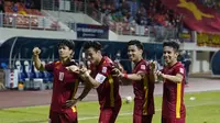 Timnas Vietnam menang 3-0 atas Malaysia pada laga kedua Grup B Piala AFF 2020 di Bishan Stadium, Minggu (12/12/2021) malam WIB. (dok. AFF Suzuki Cup)
