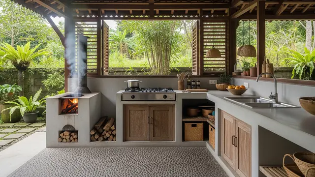 Inspirasi Dapur Terbuka untuk Slow Living di Kampung
