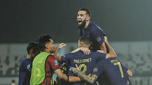 Momen Persita Tangerang mengalahkan Madura United dengan skor 4-1 di ajang BRI Super League 2025/2026. (Persita Media)