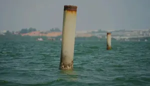 Misteri Pancang-Pancang Beton Laut Batam