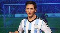 Lionel Messi patung lilin