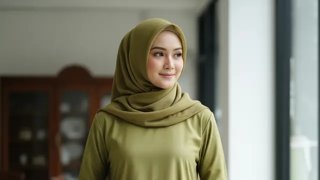 Model Gamis Batik Simpel untuk Ibu-ibu PKK