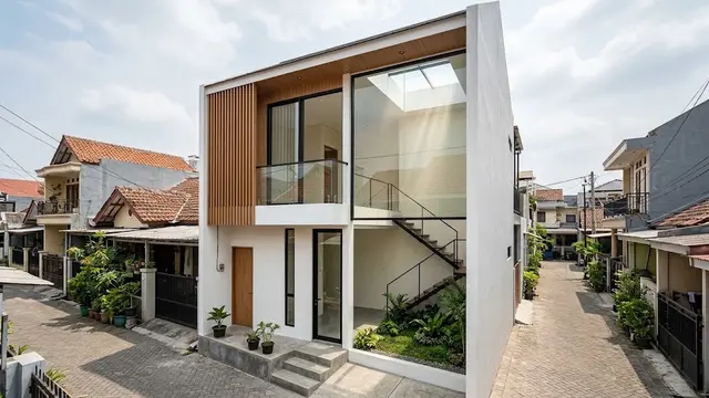 Void dan Skylight: Trik Desain Rumah Lebar 3 Meter 2 Lantai Agar Tak Gelap