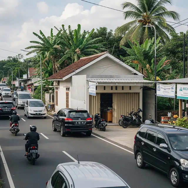 9 Model Rumah Desa Pinggir Jalan dengan Toko Kecil, Usaha Produktif di Pedesaan