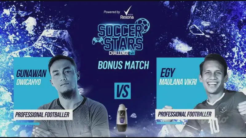 Pertarungan Sengit Sang Juara, Gunawan vs Egy Maulana di Soccer Stars Challenge 2.0