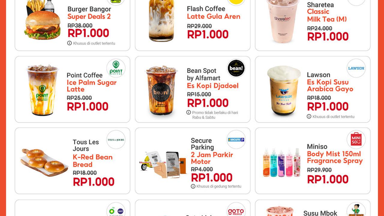 Katalog promo ShopeePay Serba Seribu