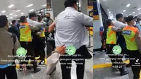 Viral Video Pria Mengamuk di Stasiun Manggarai. Pihak Kepolisian Sebut Akan Lakukan Penangkapan dan Pemeriksaan. (Sumber: Twitter/mazzini_gsp)