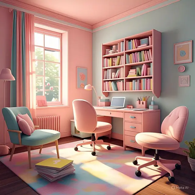 9 Kombinasi Warna Ruang Belajar,