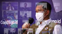 Ketua Satgas COVID-19 Doni Monardo menyampaikan langkah Gubernur DKI Anies Baswedan dengan PSBB sudah tepat saat dialog di Media Center COVID-19, BNPB, Jakarta, Minggu (13/9/2020). (Tim Komunikasi Satgas COVID-19)