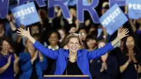 Senator AS dari Partai Demokrat, Elizabeth Warren, bakal calon Presiden AS 2020 (AP PHOTO)