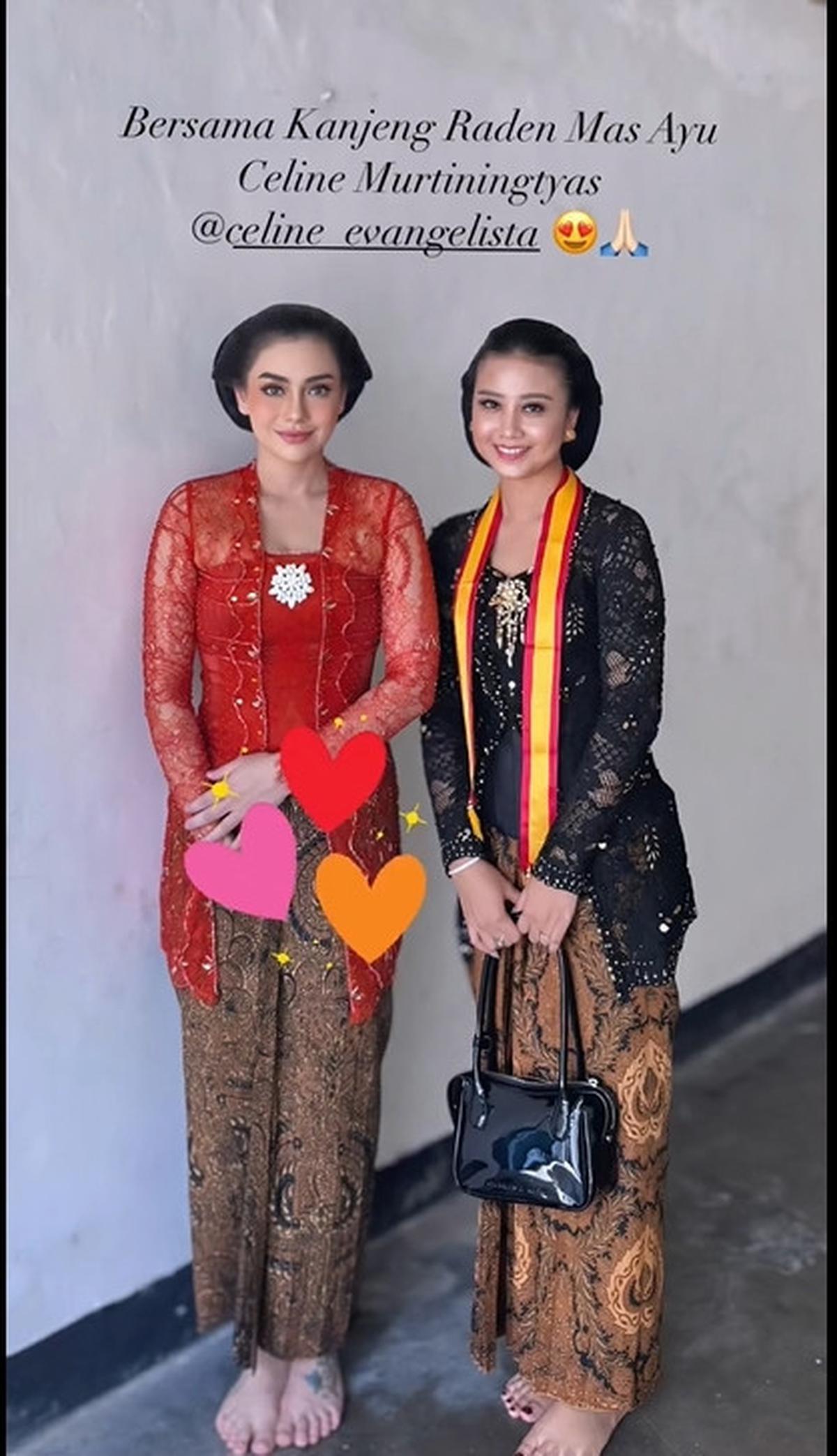 8 Potret Celine Evangelista Mengenakan Kebaya di Acara Royal Banquet Keraton Solo - Mendapatkan Gelar Kebangsawanan
