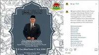 Kadis Pariwisata dan Ekonomi Kreatif DKI Cucu Ahmad Kurnia Tutup Usia. (dok,Instagram @lkb_ig/https://www.instagram.com/p/CD09dcPhdD3/Henry)