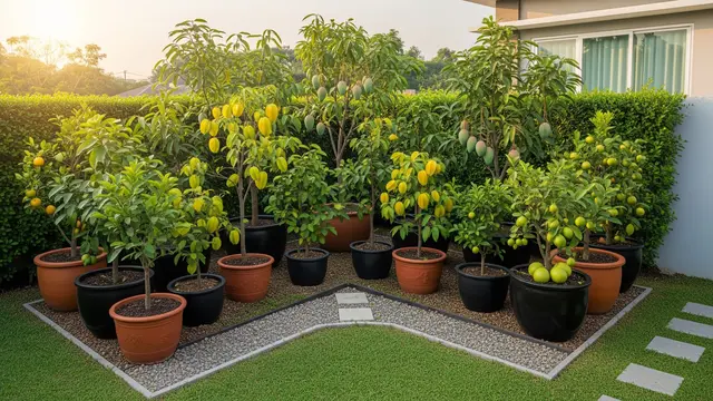 Desain Taman Buah Kecil di Pojok Pekarangan Rumah/Gemini AI