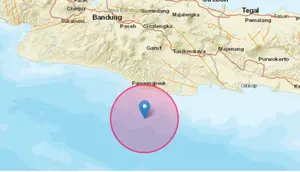 Gempa M4,2 di Laut Barat Daya Pangandaran