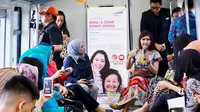 Diskusi kesehatan 'Kenali dan Cegah Kanker Serviks' digelar RS Siloam Sriwiaya Palembang di dalam gerbong LRT Palembang (Dok. Humas RS Siloam Sriwijaya Palembang / Nefri Inge)