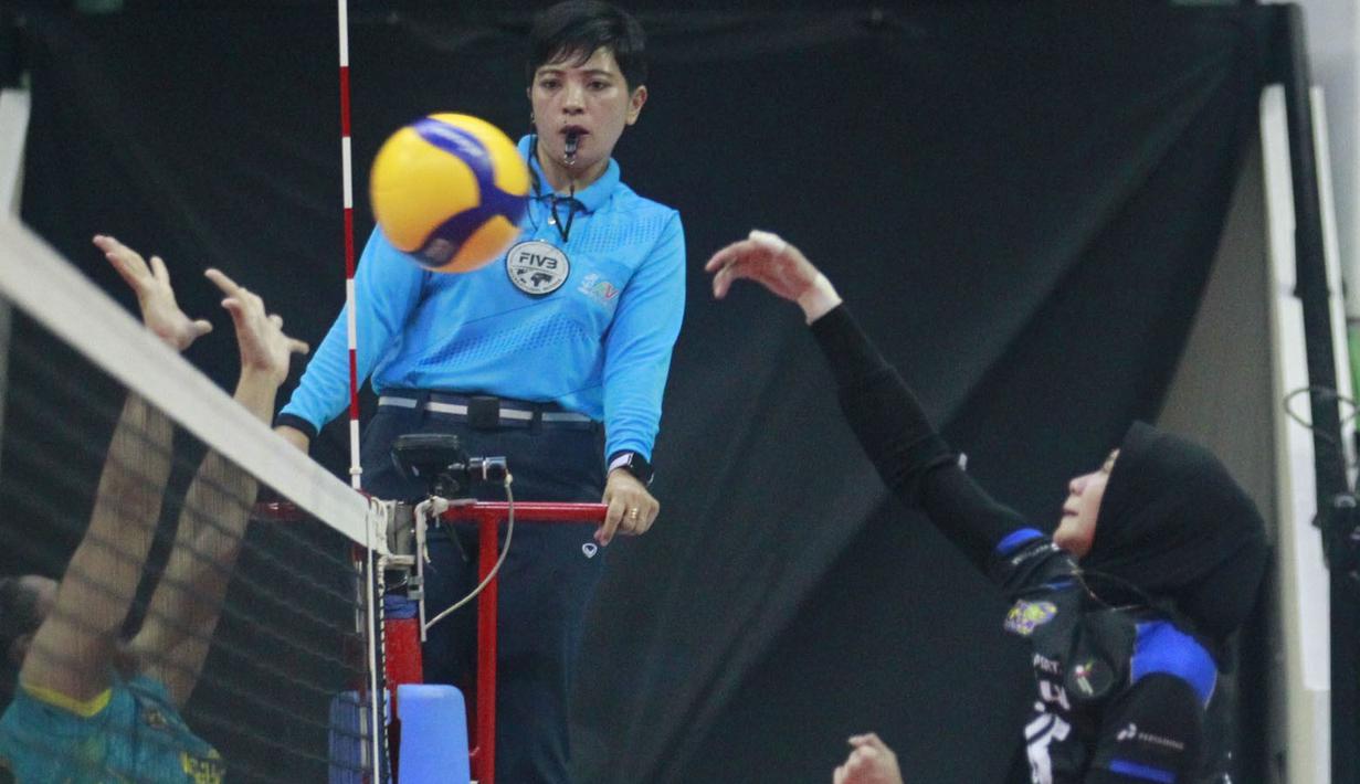 <p>Pemain Jakarta Pertamina Enduro, Hany Budiarti melepaskan spike saat menghadapi Jakarta Electric PLN pada laga putaran pertama Final Four PLN Mobile Proliga 2024 di GOR Bung Tomo, Surabaya, Sabtu (6/7/2024). Jakarta Pertamina Enduro kalah 1-3 (23-25, 25-11, 21-25 dan 21-25). (Dok. PBVSI)</p>