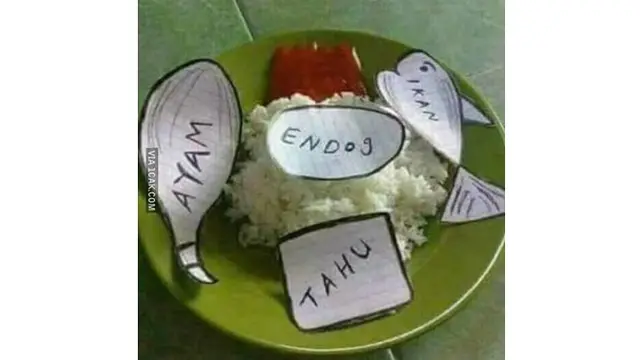 6 Potret Menu Akhir Bulan Anak Kos Mengkhayal Pakai Kertas Ini Bikin Elus Dada