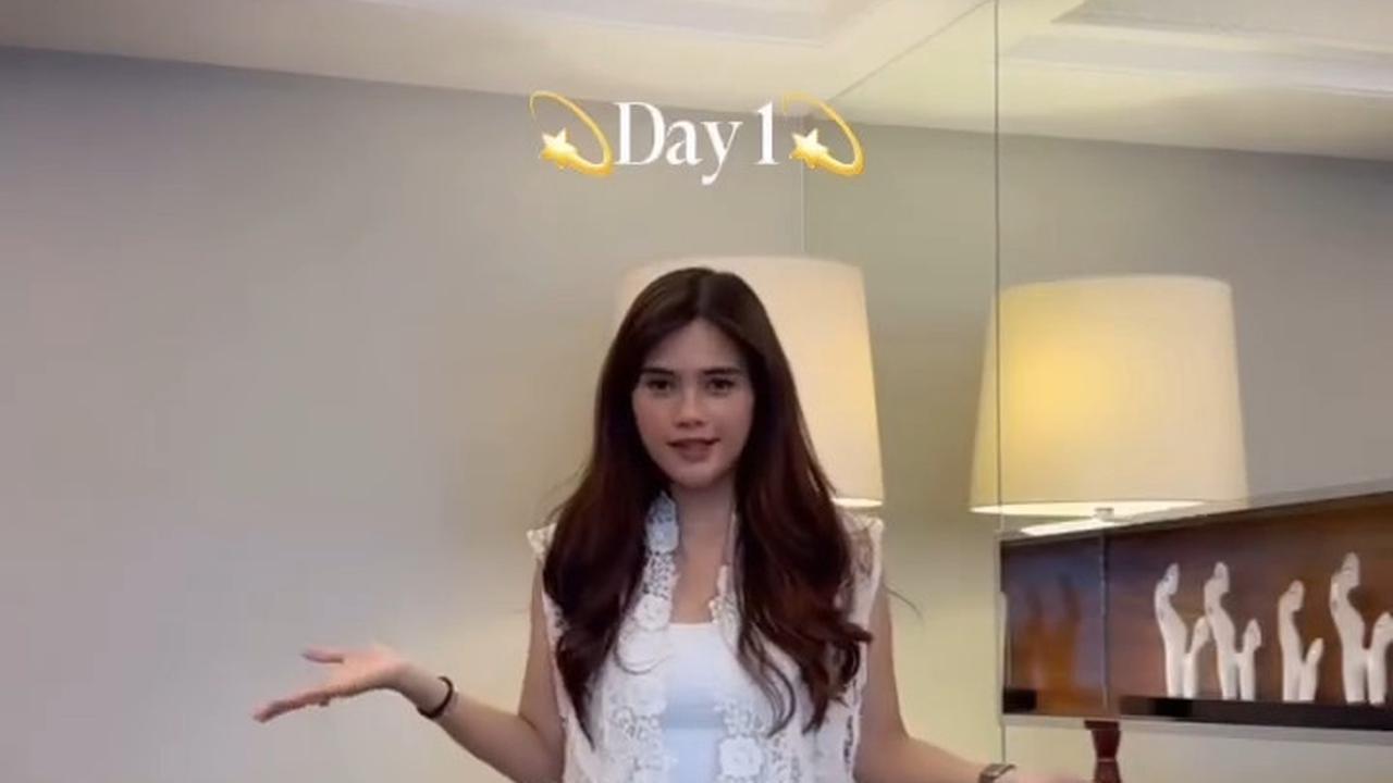 Gaya Busana Audi Marissa Buat Lebaran 2025, Padu Padankan Warna Putih dan Hitam