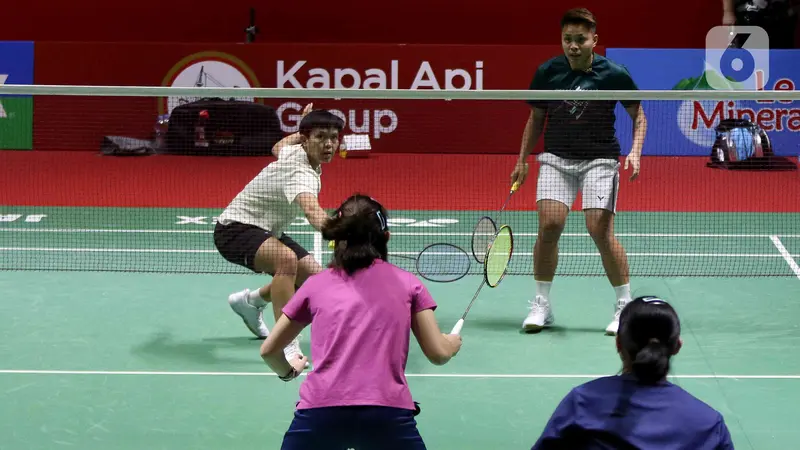 Intip Latihan Pebulutangkis Indonesia Jelang Berlaga di Indonesia Open 2023