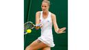 Karolina Pliskova memiliki tinggi 1.86 cm dengan pukulan andalan forehand tangan kanan dan dua tangan backhand. (EPA/Sean Dempsey)