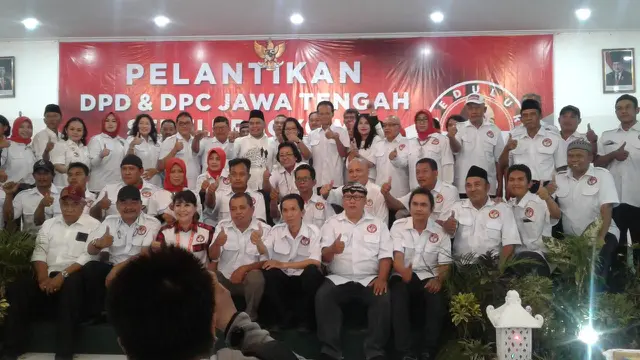 Pelantikan pengurus Sedulur Jokowi di Jawa Tengah. (dok relawan Sedulur Jokowi)