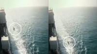 Penumpang kapal lompat ke laut