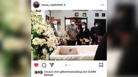 Tangkapan layar Instagram - Wagub Sumut, Musa Rajekshah, melayat ke rumah Nurul Arifin