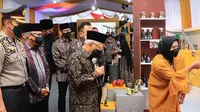 Wakil Presiden RI KH Ma'ruf Amin meyambangi UMKM Halal Hub Kota Bukittinggi, Sumatera Barat. (Istimewa)