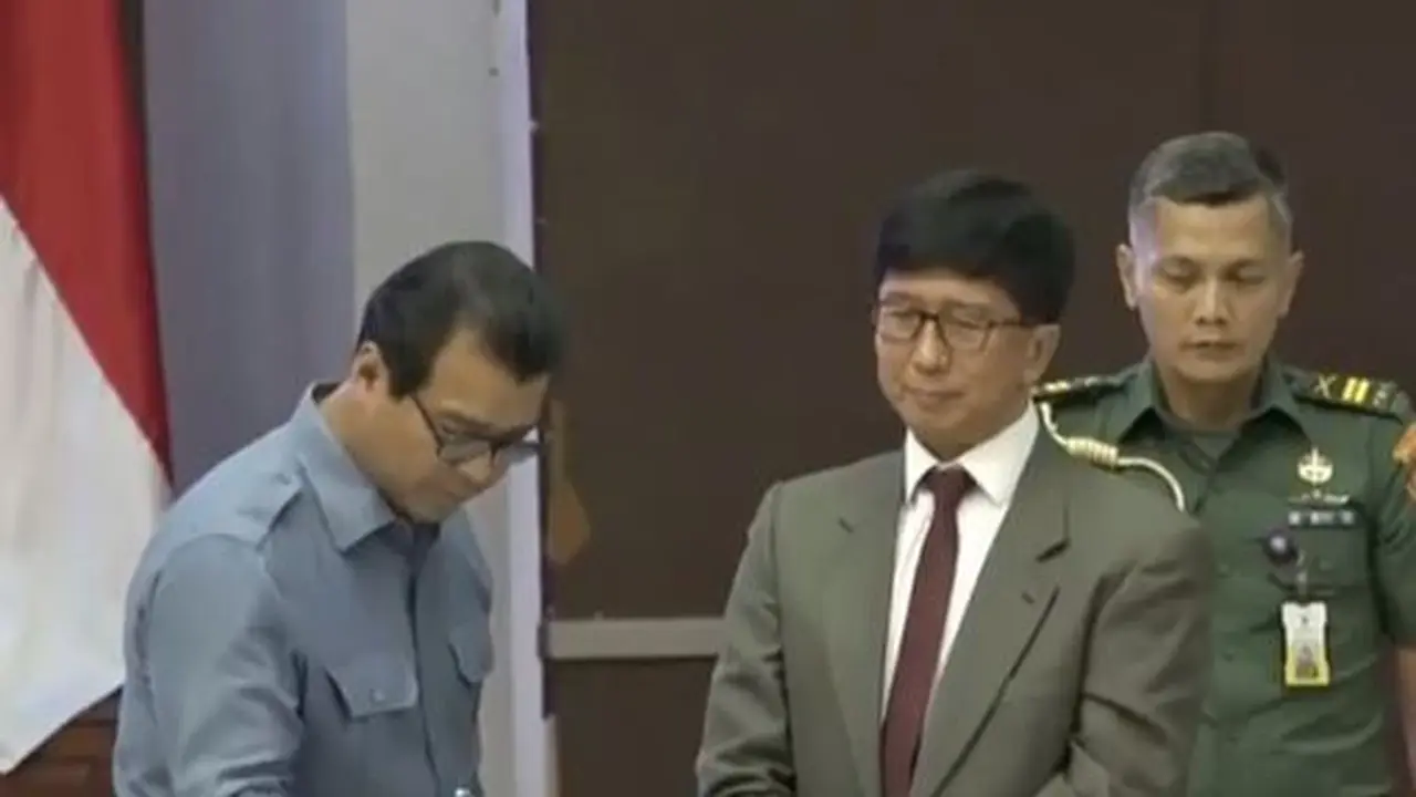 PT Surya Citra Media (SCM) Tbk, menandatangani nota kesepahaman atau MoU dengan Lembaga Ketahanan Nasional (Lemhannas), di Gedung Dwi Warna Lemhannas, Senin (21/3/2023).