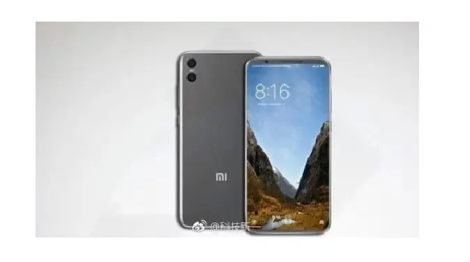 Penampakan desain render Xiaomi Mi 7 (Sumber: Gizmochina)