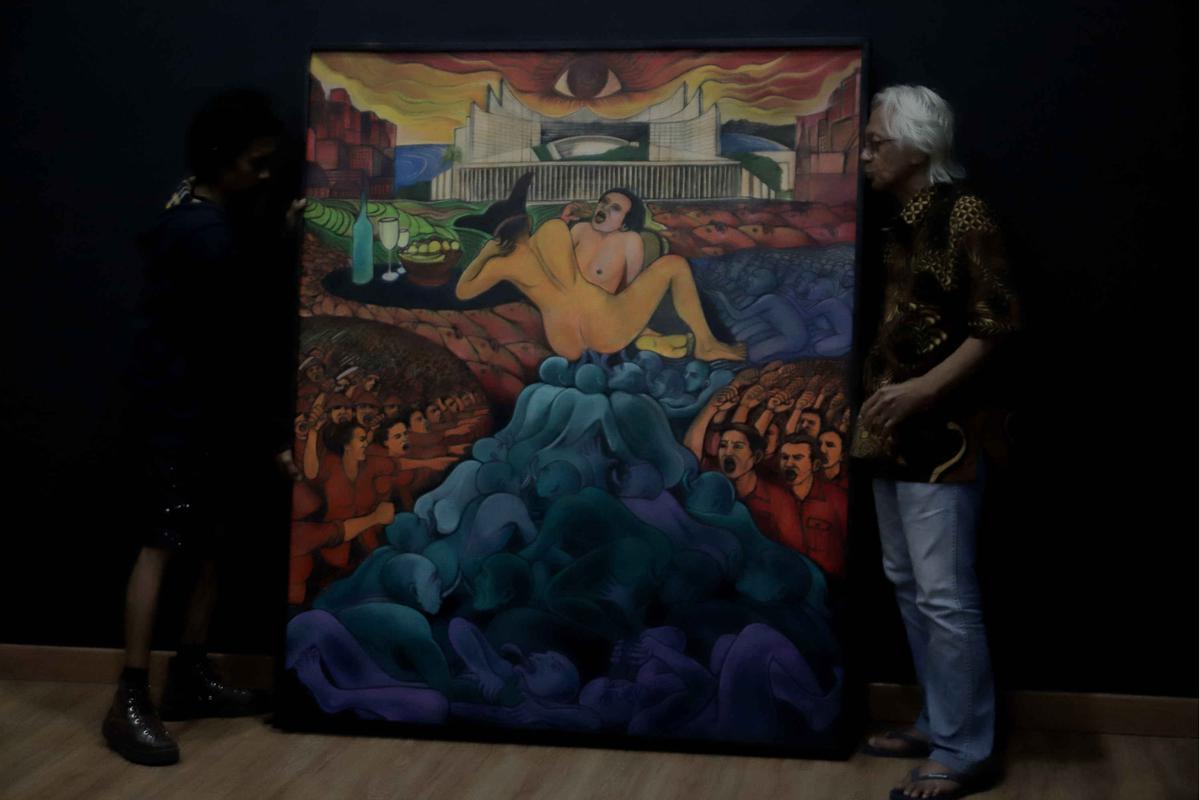 Lukisan Yos Suprapto diturunkan dari Galeri Nasional