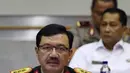 Komjen Pol Budi Gunawan saat mengikuti uji kepatutan dan kelayakan sebagai calon Kepala BIN, dengan Komisi I DPR, di Jakarta, Rabu (7/9). Budi Gunawan merupakan Calon tunggal yang di tunjuk oleh Jokowi sebagai Kepala BIN. (Liputan6.com/Johan Tallo)