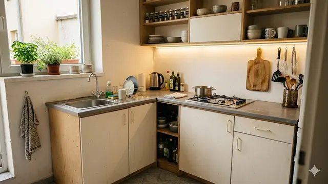 Desain Dapur Bentuk L