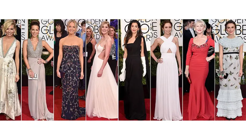 Deretan Busana Selebriti Hollywood di Golden Globe Awards 2015