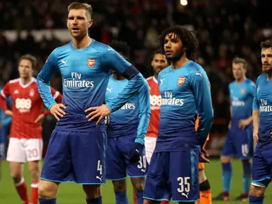 Arsenal bakal menghadapi Crystal Palace pada Sabtu (20/1/2018) malam nanti (Mike Egerton/PA via AP)