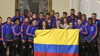 Timnas Kolombia akan berlaga di Copa America 2019. (AFP/JUAN BARRETO)