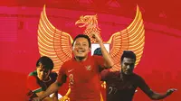 Timnas Indonesia - Adam Alis, Evan Dimas, Muhammad Rafli (Bola.com/Adreanus Titus)