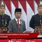 Presiden RI Joko Widodo (Jokowi) saat menyampaikan Pidato Kenegaraan di Sidang Tahunan MPR RI dan Sidang Bersama DPR-RI - DPD-RI pada Selasa (16/8/2022) (Photo credit : Youtube DPR RI)