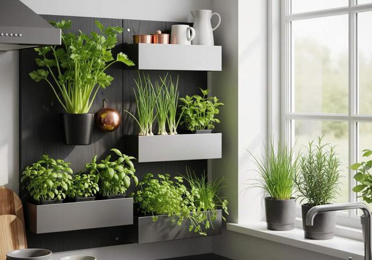 7 Kebun Sayur dan Herbal Pakai Rak Susun Dinding Rumah, Panen Segar Setiap Hari